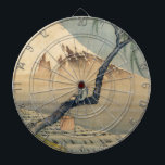 Katsushika Hokusai - Boy Kijkend de Fuji Dartbord<br><div class="desc">Boy Viewing Mount Fuji - Katsushika Hokusai, Ink en color on zijde, 1839 (Edo-periode)</div>