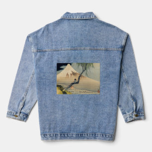 Katsushika Hokusai - Boy Kijkend de Fuji Denim Jacket