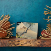 Katsushika Hokusai - Boy Kijkend de Fuji Fotoplaat (Zijkant)