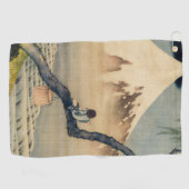Katsushika Hokusai - Boy Kijkend de Fuji Golfhanddoek (Horizontaal)