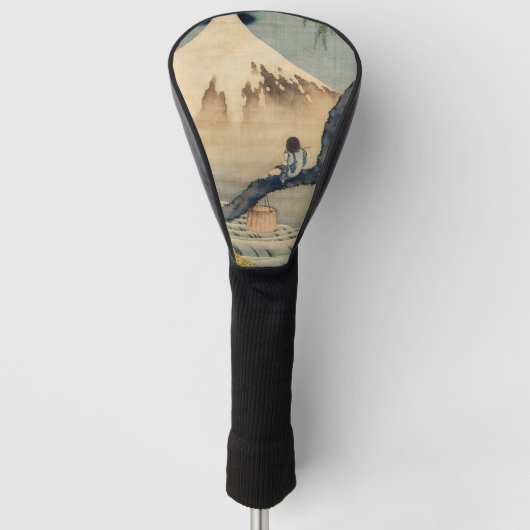 Katsushika Hokusai - Boy Kijkend de Fuji Golfheadcover (Voorkant)
