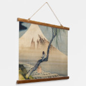 Katsushika Hokusai - Boy Kijkend de Fuji Hangend Wandkleed (Gebogen)