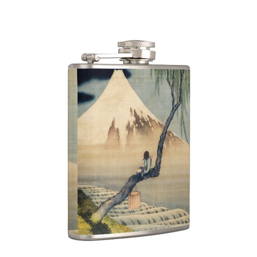 Katsushika Hokusai - Boy Kijkend de Fuji Heupfles (Rechts)