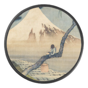 Katsushika Hokusai - Boy Kijkend de Fuji Hockey Puck