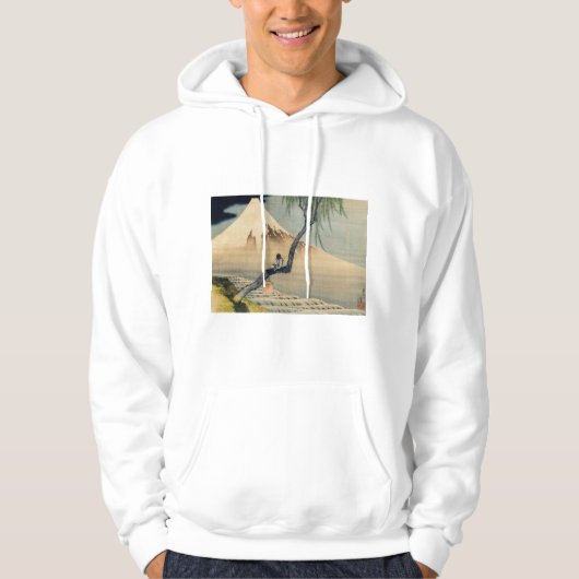 Katsushika Hokusai - Boy Kijkend de Fuji Hoodie (Voorkant)