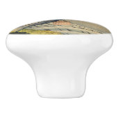 Katsushika Hokusai - Boy Kijkend de Fuji Keramische Knop (Zijkant)