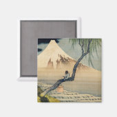 Katsushika Hokusai - Boy Kijkend de Fuji Magneet (Voorkant / Achterkant)