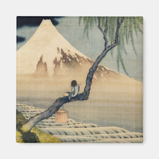 Katsushika Hokusai - Boy Kijkend de Fuji Magneet (Voorkant)