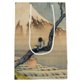 Katsushika Hokusai - Boy Kijkend de Fuji Medium Cadeauzakje (Achterkant)
