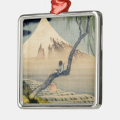 Katsushika Hokusai - Boy Kijkend de Fuji Metalen Ornament (Links)