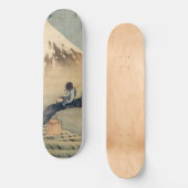 Katsushika Hokusai - Boy Kijkend de Fuji Persoonlijk Skateboard (Voorkant)