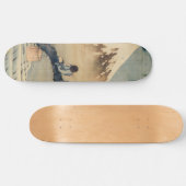 Katsushika Hokusai - Boy Kijkend de Fuji Persoonlijk Skateboard (Horizontaal)