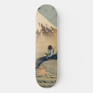 Katsushika Hokusai - Boy Kijkend de Fuji Persoonlijk Skateboard