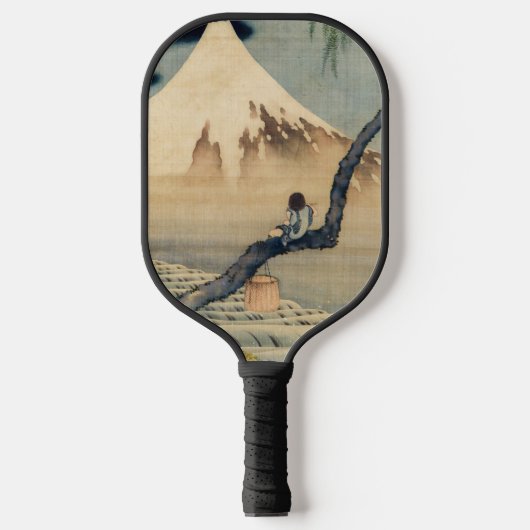 Katsushika Hokusai - Boy Kijkend de Fuji Pickleball Paddle (Voorkant)