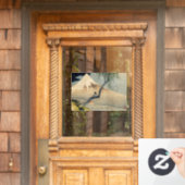 Katsushika Hokusai - Boy Kijkend de Fuji Raamsticker (Huis Deur)