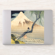 Katsushika Hokusai - Boy Kijkend de Fuji