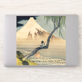 Katsushika Hokusai - Boy Kijkend de Fuji Sticker