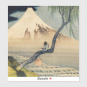 Katsushika Hokusai - Boy Kijkend de Fuji Sticker (Vel)