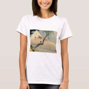 Katsushika Hokusai - Boy Kijkend de Fuji T-shirt