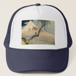 Katsushika Hokusai - Boy Kijkend de Fuji Trucker Pet