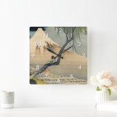 Katsushika Hokusai - Boy Kijkend de Fuji Vierkante Klok (Huis)