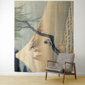 Katsushika Hokusai - Boy Kijkend de Fuji Wandkleed (In situ)