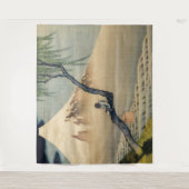 Katsushika Hokusai - Boy Kijkend de Fuji Wandkleed (Voorkant)