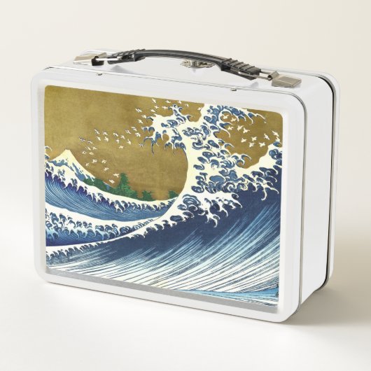 Katsushika Hokusai - Colored Big Wave (Achterkant)