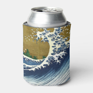 Katsushika Hokusai - Colored Big Wave Blikjeskoeler