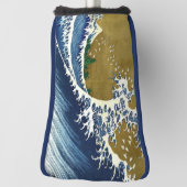 Katsushika Hokusai - Colored Big Wave Golfheadcover (Draai 90)