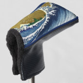 Katsushika Hokusai - Colored Big Wave Golfheadcover (3/4 voorkant)