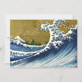Katsushika Hokusai - Colored Big Wave Kaart (Voorkant)