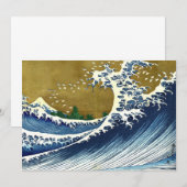 Katsushika Hokusai - Colored Big Wave Kaart (Voorkant / Achterkant)