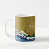Katsushika Hokusai - Colored Big Wave Koffiemok (Links)