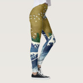 Katsushika Hokusai - Colored Big Wave Leggings (Rechts)