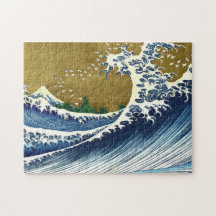 Katsushika Hokusai - Colored Big Wave