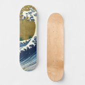 Katsushika Hokusai - Colored Big Wave Persoonlijk Skateboard (Voorkant)
