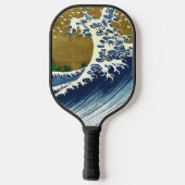 Katsushika Hokusai - Colored Big Wave Pickleball Paddle (Achterkant)