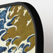 Katsushika Hokusai - Colored Big Wave Pickleball Paddle (Links Detail)