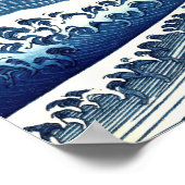 Katsushika Hokusai - Colored Big Wave Poster (Hoek)