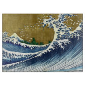 Katsushika Hokusai - Colored Big Wave Snijplank (Voorkant)