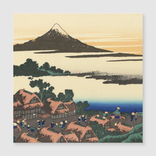 Katsushika Hokusai Dawn in de provincie Kai (Voorkant)