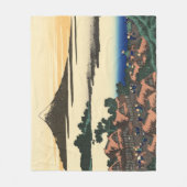 Katsushika Hokusai Dawn in de provincie Kai Fleece Deken (Voorkant)