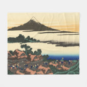 Katsushika Hokusai Dawn in de provincie Kai Fleece Deken (Voorkant (Horizontaal))