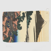 Katsushika Hokusai Dawn in de provincie Kai Golfhanddoek (Horizontaal)