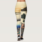 Katsushika Hokusai Dawn in de provincie Kai Leggings (Achterkant)