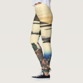 Katsushika Hokusai Dawn in de provincie Kai Leggings (Links)
