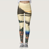 Katsushika Hokusai Dawn in de provincie Kai Leggings (Voorkant)