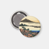 Katsushika Hokusai Dawn in de provincie Kai Magneet (Voorkant / Achterkant)