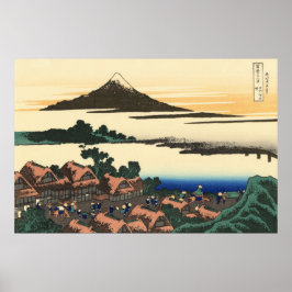 Katsushika Hokusai Dawn in de provincie Kai Poster